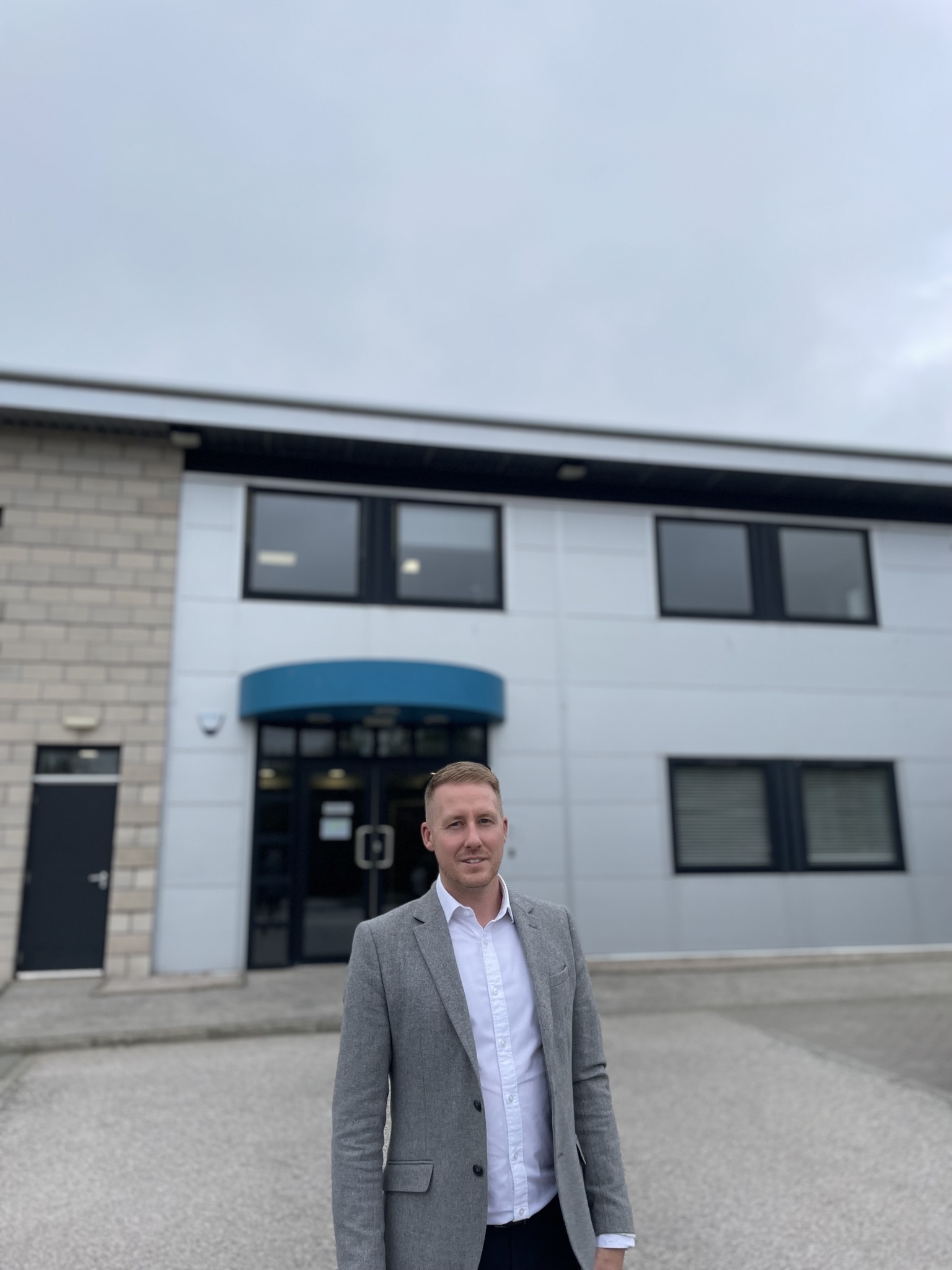 Ops Director Mark Watson outside office